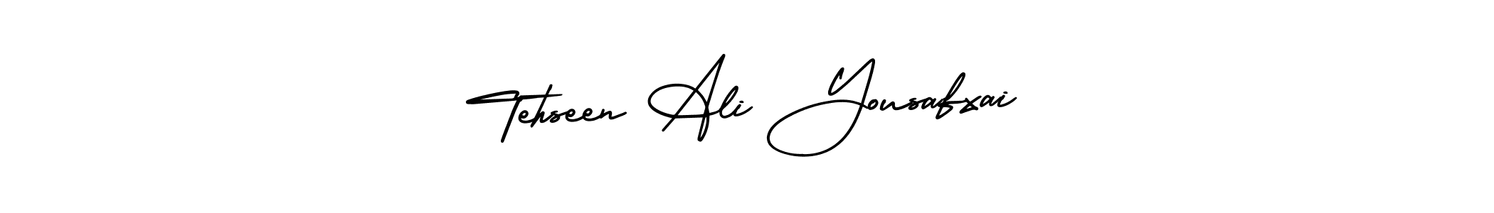 This is the best signature style for the Tehseen Ali Yousafxai name. Also you like these signature font (AmerikaSignatureDemo-Regular). Mix name signature. Tehseen Ali Yousafxai signature style 3 images and pictures png