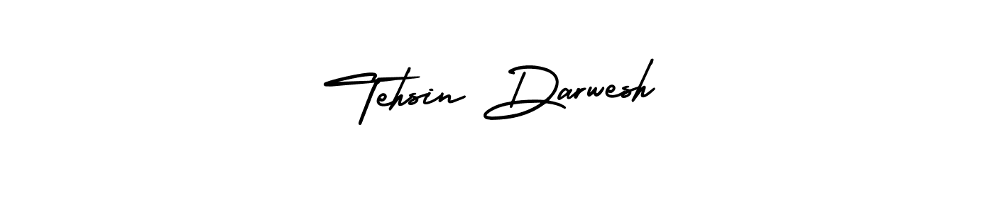 Make a beautiful signature design for name Tehsin Darwesh. With this signature (AmerikaSignatureDemo-Regular) style, you can create a handwritten signature for free. Tehsin Darwesh signature style 3 images and pictures png