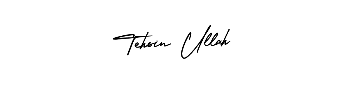 How to Draw Tehsin Ullah signature style? AmerikaSignatureDemo-Regular is a latest design signature styles for name Tehsin Ullah. Tehsin Ullah signature style 3 images and pictures png