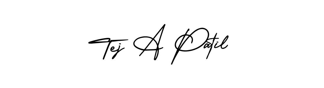 It looks lik you need a new signature style for name Tej A Patil. Design unique handwritten (AmerikaSignatureDemo-Regular) signature with our free signature maker in just a few clicks. Tej A Patil signature style 3 images and pictures png