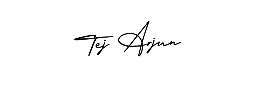 Also You can easily find your signature by using the search form. We will create Tej Arjun name handwritten signature images for you free of cost using AmerikaSignatureDemo-Regular sign style. Tej Arjun signature style 3 images and pictures png