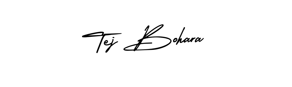 It looks lik you need a new signature style for name Tej Bohara. Design unique handwritten (AmerikaSignatureDemo-Regular) signature with our free signature maker in just a few clicks. Tej Bohara signature style 3 images and pictures png