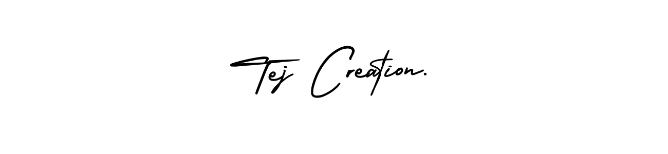 Design your own signature with our free online signature maker. With this signature software, you can create a handwritten (AmerikaSignatureDemo-Regular) signature for name Tej Creation.. Tej Creation. signature style 3 images and pictures png