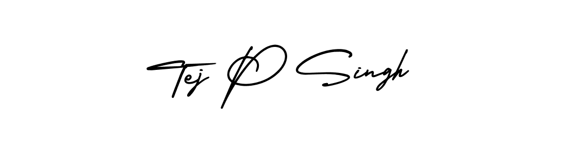 How to make Tej P Singh signature? AmerikaSignatureDemo-Regular is a professional autograph style. Create handwritten signature for Tej P Singh name. Tej P Singh signature style 3 images and pictures png