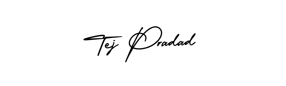 Design your own signature with our free online signature maker. With this signature software, you can create a handwritten (AmerikaSignatureDemo-Regular) signature for name Tej Pradad. Tej Pradad signature style 3 images and pictures png
