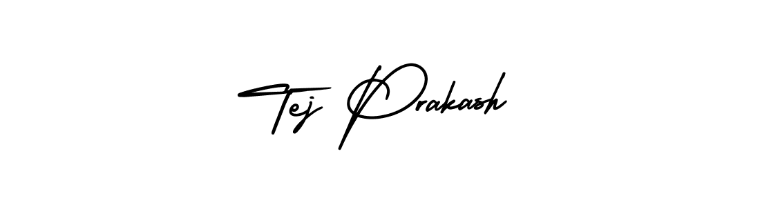 Design your own signature with our free online signature maker. With this signature software, you can create a handwritten (AmerikaSignatureDemo-Regular) signature for name Tej Prakash. Tej Prakash signature style 3 images and pictures png