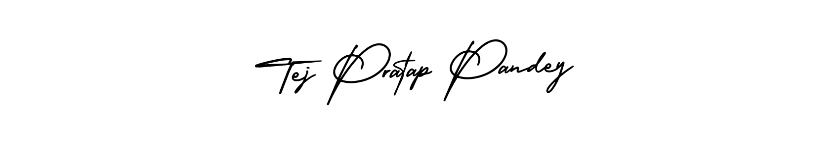 Use a signature maker to create a handwritten signature online. With this signature software, you can design (AmerikaSignatureDemo-Regular) your own signature for name Tej Pratap Pandey. Tej Pratap Pandey signature style 3 images and pictures png