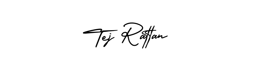 Design your own signature with our free online signature maker. With this signature software, you can create a handwritten (AmerikaSignatureDemo-Regular) signature for name Tej Rattan. Tej Rattan signature style 3 images and pictures png