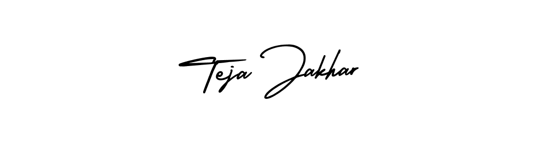 if you are searching for the best signature style for your name Teja Jakhar. so please give up your signature search. here we have designed multiple signature styles  using AmerikaSignatureDemo-Regular. Teja Jakhar signature style 3 images and pictures png