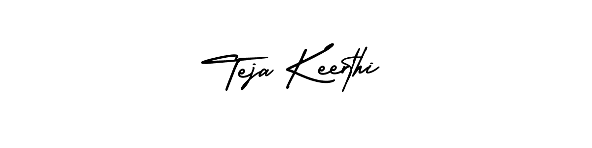 AmerikaSignatureDemo-Regular is a professional signature style that is perfect for those who want to add a touch of class to their signature. It is also a great choice for those who want to make their signature more unique. Get Teja Keerthi name to fancy signature for free. Teja Keerthi signature style 3 images and pictures png