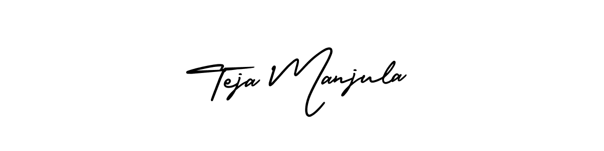 AmerikaSignatureDemo-Regular is a professional signature style that is perfect for those who want to add a touch of class to their signature. It is also a great choice for those who want to make their signature more unique. Get Teja Manjula name to fancy signature for free. Teja Manjula signature style 3 images and pictures png