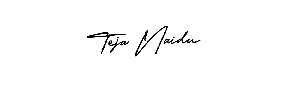 It looks lik you need a new signature style for name Teja Naidu. Design unique handwritten (AmerikaSignatureDemo-Regular) signature with our free signature maker in just a few clicks. Teja Naidu signature style 3 images and pictures png