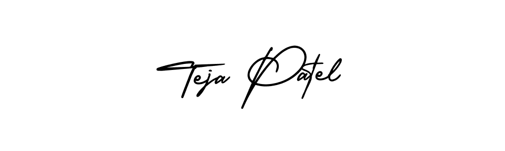 Use a signature maker to create a handwritten signature online. With this signature software, you can design (AmerikaSignatureDemo-Regular) your own signature for name Teja Patel. Teja Patel signature style 3 images and pictures png