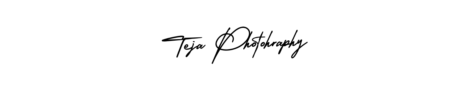 AmerikaSignatureDemo-Regular is a professional signature style that is perfect for those who want to add a touch of class to their signature. It is also a great choice for those who want to make their signature more unique. Get Teja Photohraphy name to fancy signature for free. Teja Photohraphy signature style 3 images and pictures png