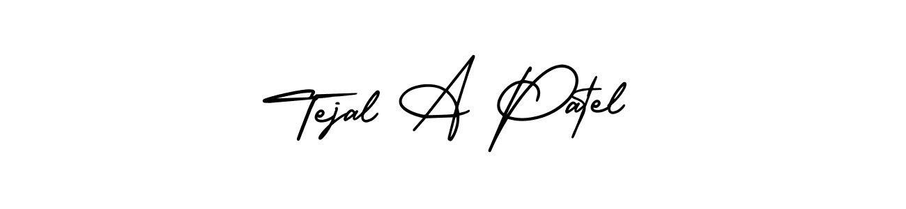 Design your own signature with our free online signature maker. With this signature software, you can create a handwritten (AmerikaSignatureDemo-Regular) signature for name Tejal A Patel. Tejal A Patel signature style 3 images and pictures png