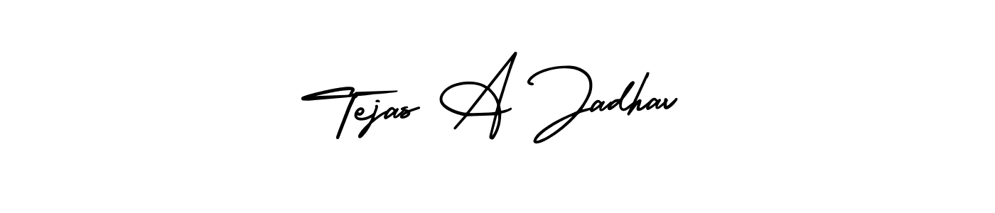 Also You can easily find your signature by using the search form. We will create Tejas A Jadhav name handwritten signature images for you free of cost using AmerikaSignatureDemo-Regular sign style. Tejas A Jadhav signature style 3 images and pictures png