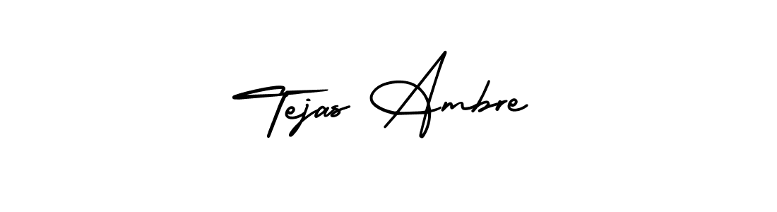 AmerikaSignatureDemo-Regular is a professional signature style that is perfect for those who want to add a touch of class to their signature. It is also a great choice for those who want to make their signature more unique. Get Tejas Ambre name to fancy signature for free. Tejas Ambre signature style 3 images and pictures png