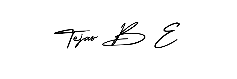 Tejas B E stylish signature style. Best Handwritten Sign (AmerikaSignatureDemo-Regular) for my name. Handwritten Signature Collection Ideas for my name Tejas B E. Tejas B E signature style 3 images and pictures png