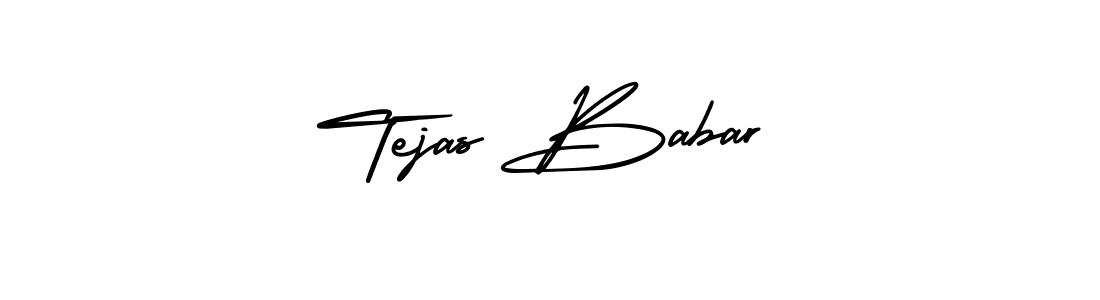Tejas Babar stylish signature style. Best Handwritten Sign (AmerikaSignatureDemo-Regular) for my name. Handwritten Signature Collection Ideas for my name Tejas Babar. Tejas Babar signature style 3 images and pictures png