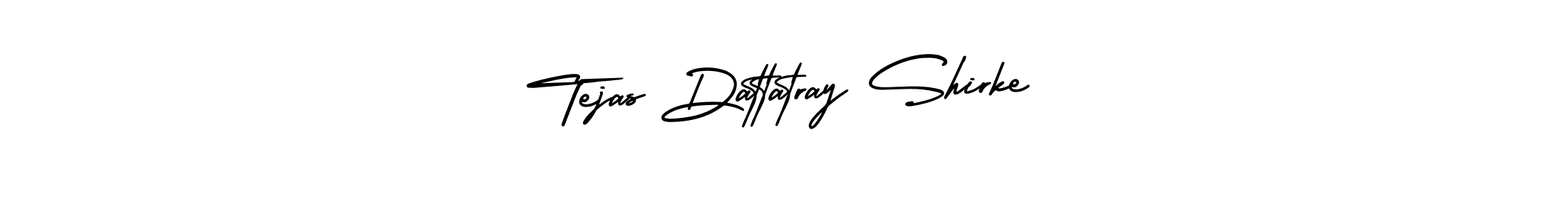 Create a beautiful signature design for name Tejas Dattatray Shirke. With this signature (AmerikaSignatureDemo-Regular) fonts, you can make a handwritten signature for free. Tejas Dattatray Shirke signature style 3 images and pictures png