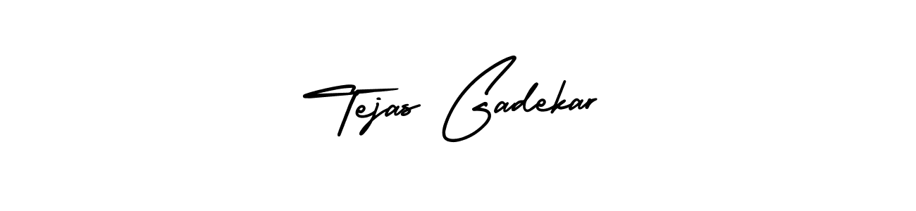 Tejas Gadekar stylish signature style. Best Handwritten Sign (AmerikaSignatureDemo-Regular) for my name. Handwritten Signature Collection Ideas for my name Tejas Gadekar. Tejas Gadekar signature style 3 images and pictures png