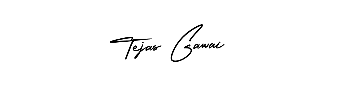 Make a beautiful signature design for name Tejas Gawai. With this signature (AmerikaSignatureDemo-Regular) style, you can create a handwritten signature for free. Tejas Gawai signature style 3 images and pictures png