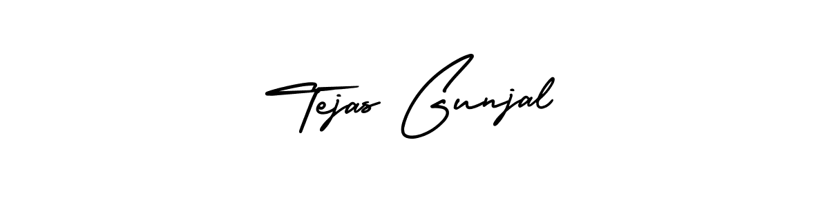 Best and Professional Signature Style for Tejas Gunjal. AmerikaSignatureDemo-Regular Best Signature Style Collection. Tejas Gunjal signature style 3 images and pictures png