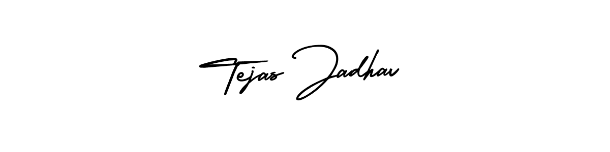 Create a beautiful signature design for name Tejas Jadhav. With this signature (AmerikaSignatureDemo-Regular) fonts, you can make a handwritten signature for free. Tejas Jadhav signature style 3 images and pictures png