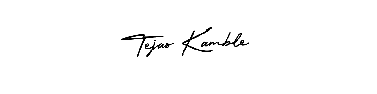 Use a signature maker to create a handwritten signature online. With this signature software, you can design (AmerikaSignatureDemo-Regular) your own signature for name Tejas Kamble. Tejas Kamble signature style 3 images and pictures png