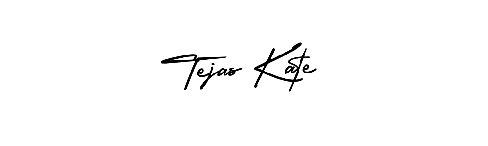 Design your own signature with our free online signature maker. With this signature software, you can create a handwritten (AmerikaSignatureDemo-Regular) signature for name Tejas Kate. Tejas Kate signature style 3 images and pictures png