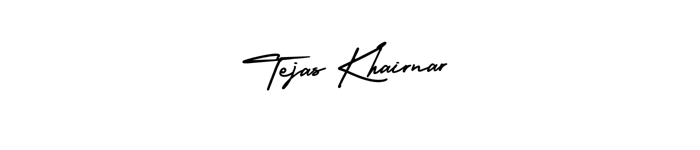 Create a beautiful signature design for name Tejas Khairnar. With this signature (AmerikaSignatureDemo-Regular) fonts, you can make a handwritten signature for free. Tejas Khairnar signature style 3 images and pictures png