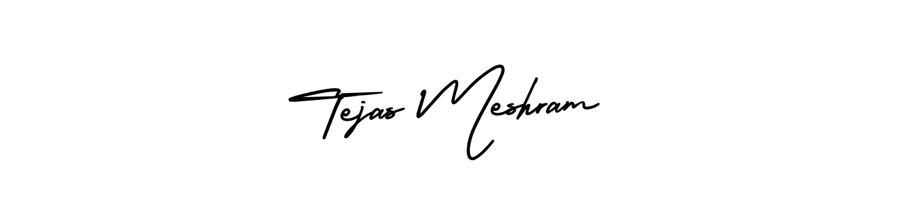 Tejas Meshram stylish signature style. Best Handwritten Sign (AmerikaSignatureDemo-Regular) for my name. Handwritten Signature Collection Ideas for my name Tejas Meshram. Tejas Meshram signature style 3 images and pictures png