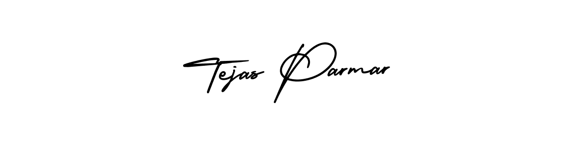 Make a beautiful signature design for name Tejas Parmar. With this signature (AmerikaSignatureDemo-Regular) style, you can create a handwritten signature for free. Tejas Parmar signature style 3 images and pictures png