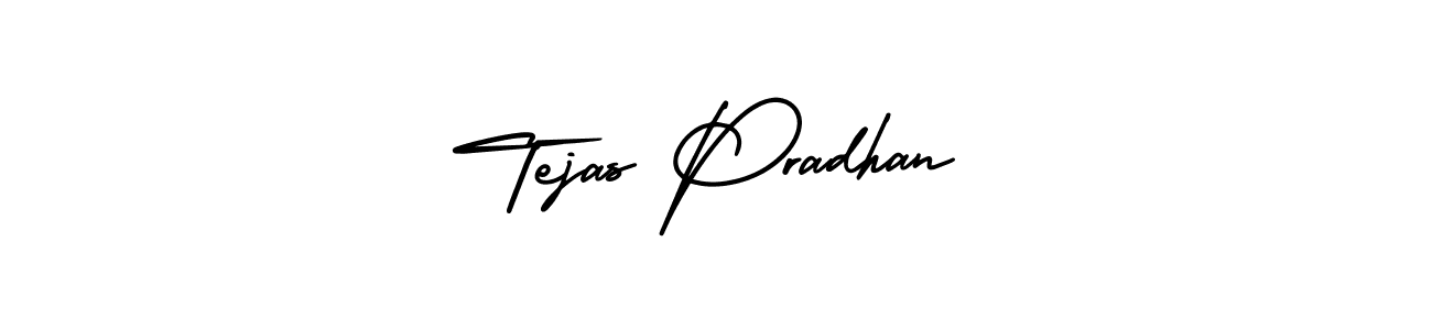 How to make Tejas Pradhan name signature. Use AmerikaSignatureDemo-Regular style for creating short signs online. This is the latest handwritten sign. Tejas Pradhan signature style 3 images and pictures png