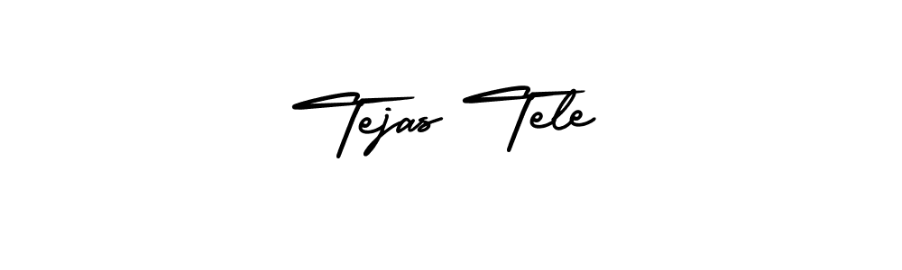 Create a beautiful signature design for name Tejas Tele. With this signature (AmerikaSignatureDemo-Regular) fonts, you can make a handwritten signature for free. Tejas Tele signature style 3 images and pictures png