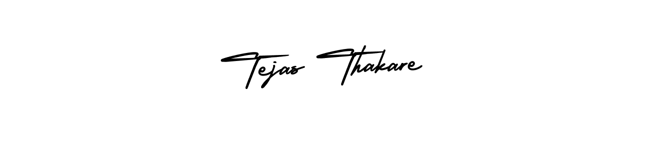 Create a beautiful signature design for name Tejas Thakare. With this signature (AmerikaSignatureDemo-Regular) fonts, you can make a handwritten signature for free. Tejas Thakare signature style 3 images and pictures png