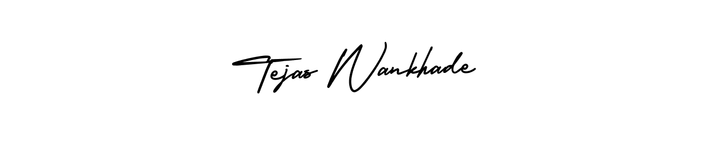 Make a beautiful signature design for name Tejas Wankhade. With this signature (AmerikaSignatureDemo-Regular) style, you can create a handwritten signature for free. Tejas Wankhade signature style 3 images and pictures png