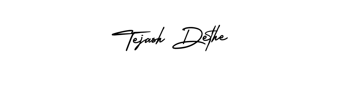 How to Draw Tejash Dethe signature style? AmerikaSignatureDemo-Regular is a latest design signature styles for name Tejash Dethe. Tejash Dethe signature style 3 images and pictures png