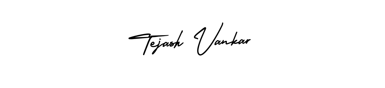 How to make Tejash Vankar signature? AmerikaSignatureDemo-Regular is a professional autograph style. Create handwritten signature for Tejash Vankar name. Tejash Vankar signature style 3 images and pictures png