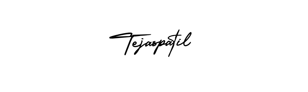 The best way (AmerikaSignatureDemo-Regular) to make a short signature is to pick only two or three words in your name. The name Tejaspatil include a total of six letters. For converting this name. Tejaspatil signature style 3 images and pictures png