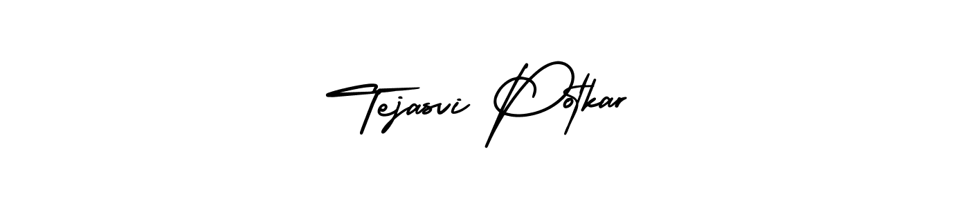 Make a beautiful signature design for name Tejasvi Potkar. With this signature (AmerikaSignatureDemo-Regular) style, you can create a handwritten signature for free. Tejasvi Potkar signature style 3 images and pictures png