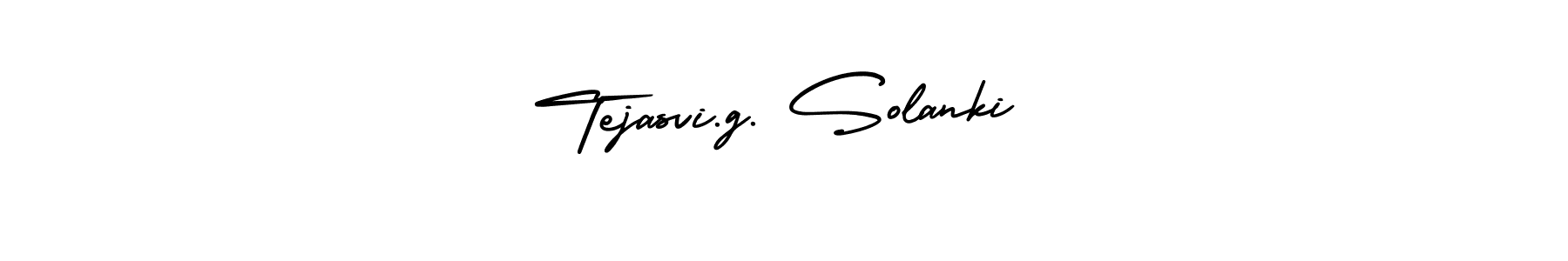 Make a beautiful signature design for name Tejasvi.g. Solanki. With this signature (AmerikaSignatureDemo-Regular) style, you can create a handwritten signature for free. Tejasvi.g. Solanki signature style 3 images and pictures png