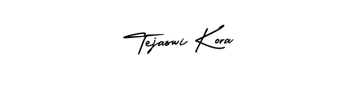 Similarly AmerikaSignatureDemo-Regular is the best handwritten signature design. Signature creator online .You can use it as an online autograph creator for name Tejaswi Kora. Tejaswi Kora signature style 3 images and pictures png