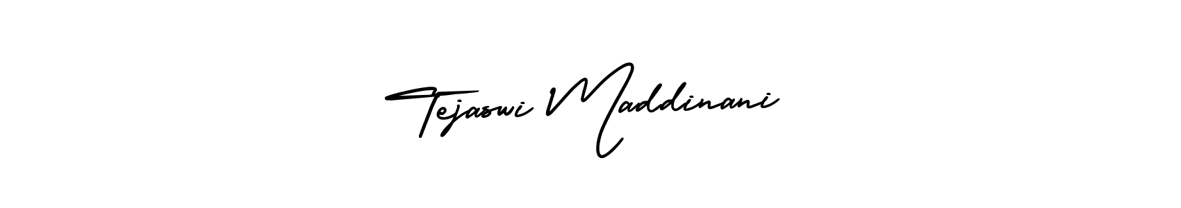 Also we have Tejaswi Maddinani name is the best signature style. Create professional handwritten signature collection using AmerikaSignatureDemo-Regular autograph style. Tejaswi Maddinani signature style 3 images and pictures png