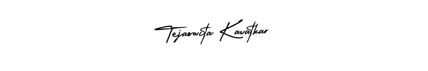 Also You can easily find your signature by using the search form. We will create Tejaswita Kavatkar name handwritten signature images for you free of cost using AmerikaSignatureDemo-Regular sign style. Tejaswita Kavatkar signature style 3 images and pictures png