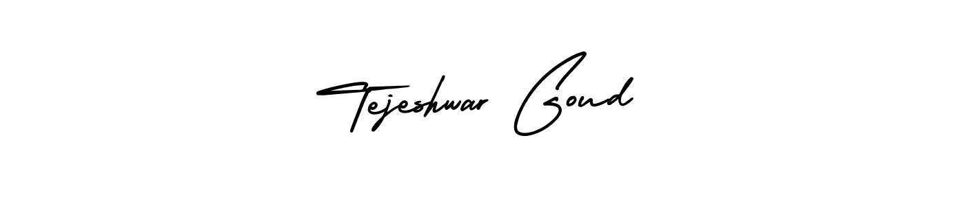 Tejeshwar Goud stylish signature style. Best Handwritten Sign (AmerikaSignatureDemo-Regular) for my name. Handwritten Signature Collection Ideas for my name Tejeshwar Goud. Tejeshwar Goud signature style 3 images and pictures png