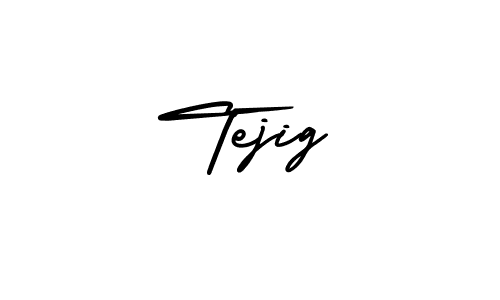 Design your own signature with our free online signature maker. With this signature software, you can create a handwritten (AmerikaSignatureDemo-Regular) signature for name Tejig. Tejig signature style 3 images and pictures png
