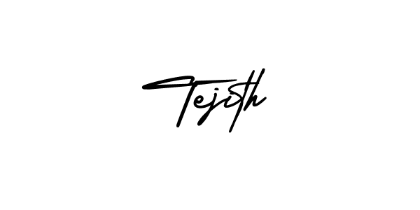 Make a short Tejith signature style. Manage your documents anywhere anytime using AmerikaSignatureDemo-Regular. Create and add eSignatures, submit forms, share and send files easily. Tejith signature style 3 images and pictures png