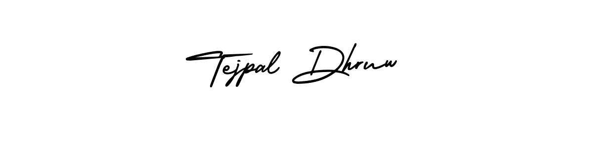 You should practise on your own different ways (AmerikaSignatureDemo-Regular) to write your name (Tejpal Dhruw) in signature. don't let someone else do it for you. Tejpal Dhruw signature style 3 images and pictures png