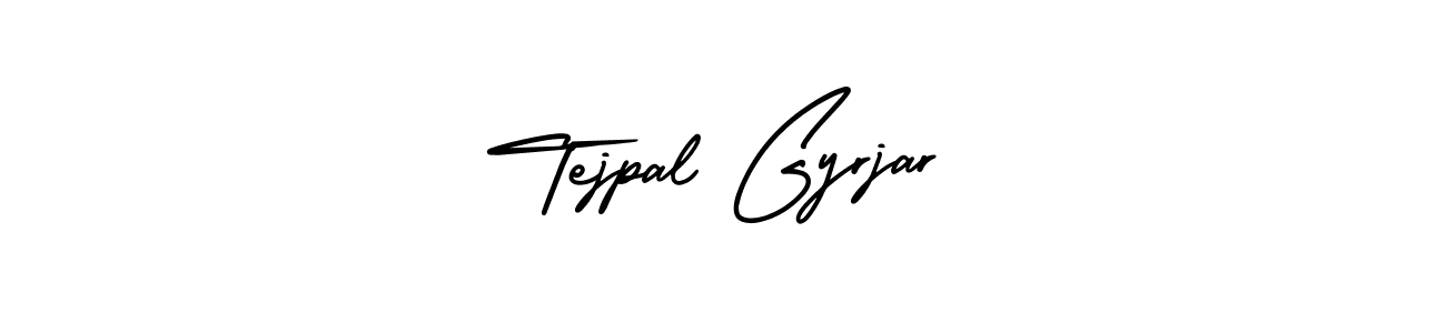 AmerikaSignatureDemo-Regular is a professional signature style that is perfect for those who want to add a touch of class to their signature. It is also a great choice for those who want to make their signature more unique. Get Tejpal Gyrjar name to fancy signature for free. Tejpal Gyrjar signature style 3 images and pictures png